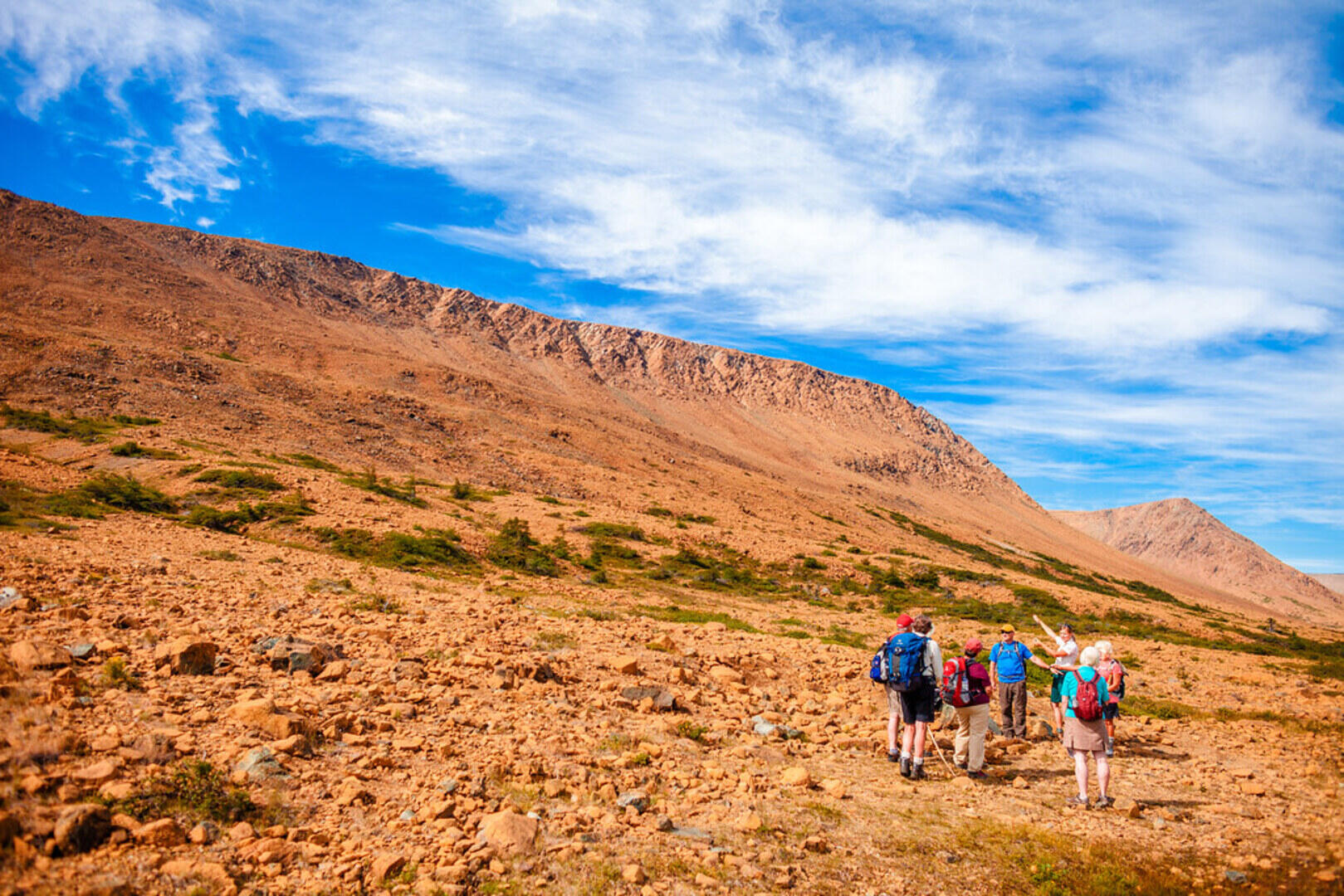 Hikers on Gros Morne Trail